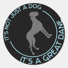 Det är inte precis en hund runda klistermärken