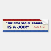 Det bäst sociala programet är ett jobb bildekal