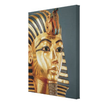 Det begravnings- maskerar av Tutankhamun Canvastryck