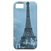 Det Eiffel torn från Seinen Paris 1900 iPhone 5 Case-Mate Cases