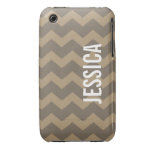 Det grafiska sparremönster röker grått ditt namn Case-Mate iPhone 3 cases