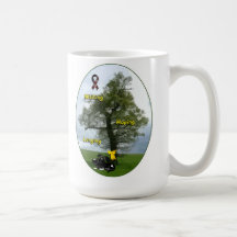 Det gula bandet - skugga att vänta som hoppas, län kaffe koppar