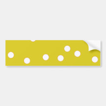 DET GULA MÖNSTER FÖR VIT POLKADOT CIRKLAR POLKA DO BILDEKALER