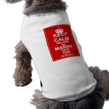 Det kungliga bröllop hund t-shirts