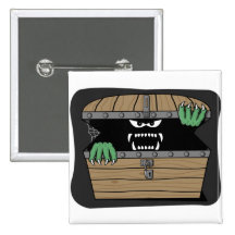 Det läskiga monster knäppas pins