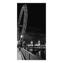 Det London ögat och Thames beskådar Anpassingsbara Fotokort