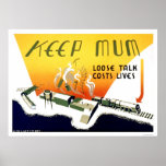 Det lösa samtalet kostar liv 1943 WPA Posters