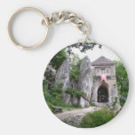 Det medeltida slottet fördärvar Keychain Nyckel Ring