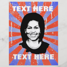 DET MICHELLE OBAMA SAMTALET BUBBLAR CUSTOM FLYER