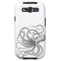 Det nautiska fodral för den steampunkbläckfiskSams Samsung Galaxy S3 Skal