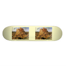 Det Pieter Bruegels "torn av Babel" (circa 1563) Skate Board Decks