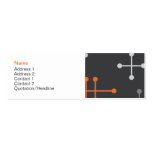 Det Retro moderna mönster profilerar kortet Visitkort Mall