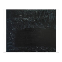 Det svart damm (svart minimalism) vykort