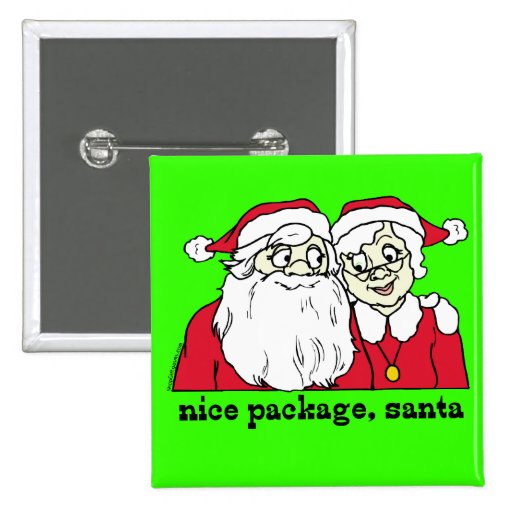Det trevliga paket Santa knäppas Knapp Med Nål
