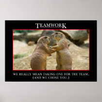 Det verkliga menande av teamwork (S) Print