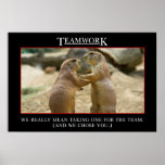 Det verkliga menande av teamwork (S) Print