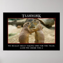 Det verkliga menande av teamwork (S) Print
