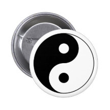 Det Yin Yang symbolet knäppas Nål