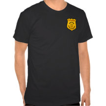 Detektiv- hemligt utredareemblem t shirts
