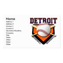 DETROIT BASEBALLVISITKORTAR