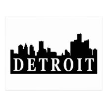 Detroit horisont vykort