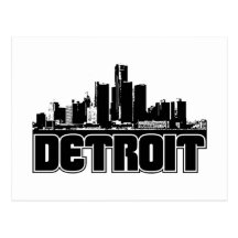 Detroit horisont vykort
