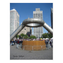 Detroit Michigan Vykort