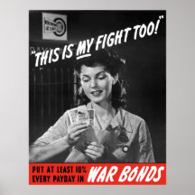 Detta är mitt slagsmål för! WW2 Posters