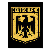Deutschland örn - tysk vapensköld vykort