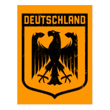 Deutschland örn - tyskland vapensköld vykort