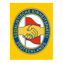 Deutschland SED - tyskt socialistiskt arbetarparty Vykort