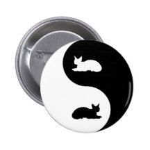 Devon Rex Yin Yang Pins