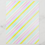 diagonala pastellrandar personliga flygblad
