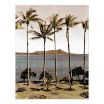 Diamant 1940 Head Hawaii Inbjudningskort