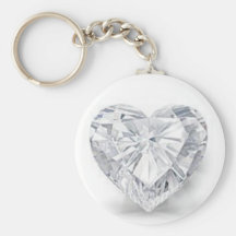 Diamant = kärlek nyckelring