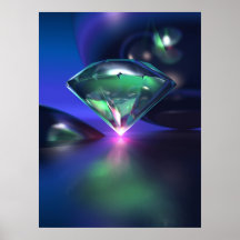 Diamant på lilor posters