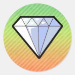 Diamant Runda Klistermärken