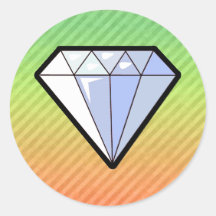 Diamant Runda Klistermärken