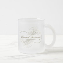 Diamantbröllop Kaffe Kopp