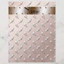 Diamanten för personlignamnbruntet pläterar stålsä custom flyer
