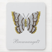 Diamantfjärilstryck Mousepad Musmatta