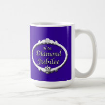 DiamantJubilee-Drottning Elizabeth Kaffe Kopp