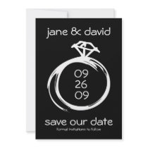 Diamantringspara daterameddelandena