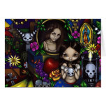 "Diameter de los Muertos" hälsningkort