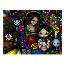 "Diameter de los Muertos" vykort
