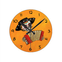 Diameter de Muertos Skelett musiker Klockor