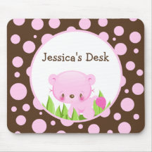 Diddles lejona rosa Mousepad Musmattor