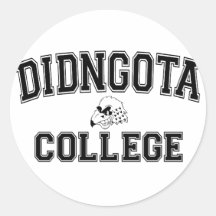Didngota högskola klistermärke