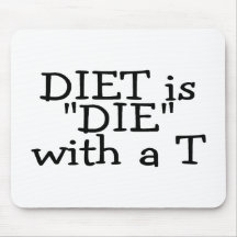 Diet är matrisen med en T (text endast) Mus Mattor