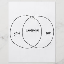 Dig mig enormt Venn diagram Flyg Blad